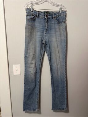 Lauren Jeans Co. Ralph Lauren LRL Womens Size 10 Blue Classic Straight Stretch